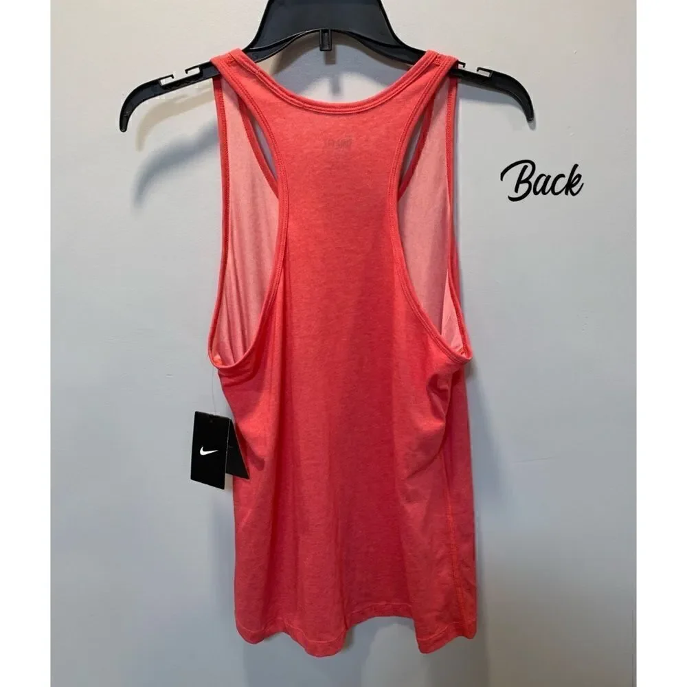 NWT women’s size large Nike Dri-fit pinkish red razor back regular fit t…
